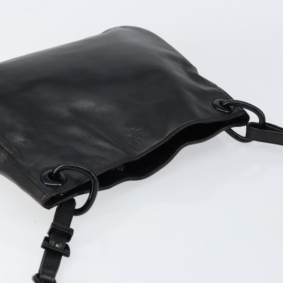 Authentic PRADA Chain Shoulder Bag Leather Black - Picture 13 of 16